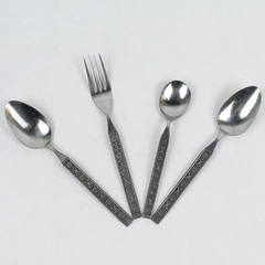 4-Piece Ameris Stainless Flatware Set - Forks & Spoons, Pre-Owned Elegance