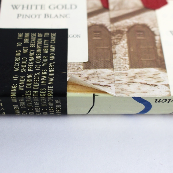 Kristen West Handmade Picture Frame with Vineyard Labels 5.5x7" - Pre-owned