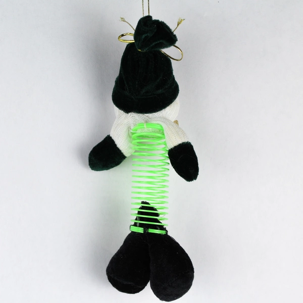 Snowman Slinky Plush Toy Holiday Ornament for Christmas Tree Decor