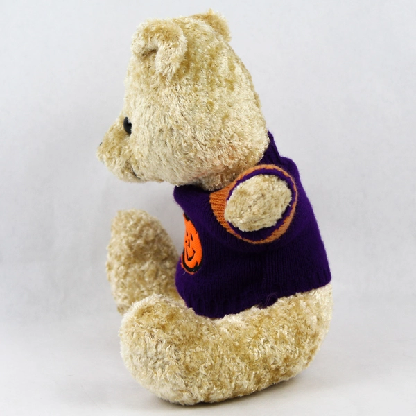 Best Made Toys Bear Stuffed Animal Halloween Jack-O-Lantern Shirt 8"