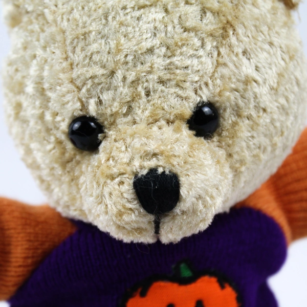 Best Made Toys Bear Stuffed Animal Halloween Jack-O-Lantern Shirt 8"