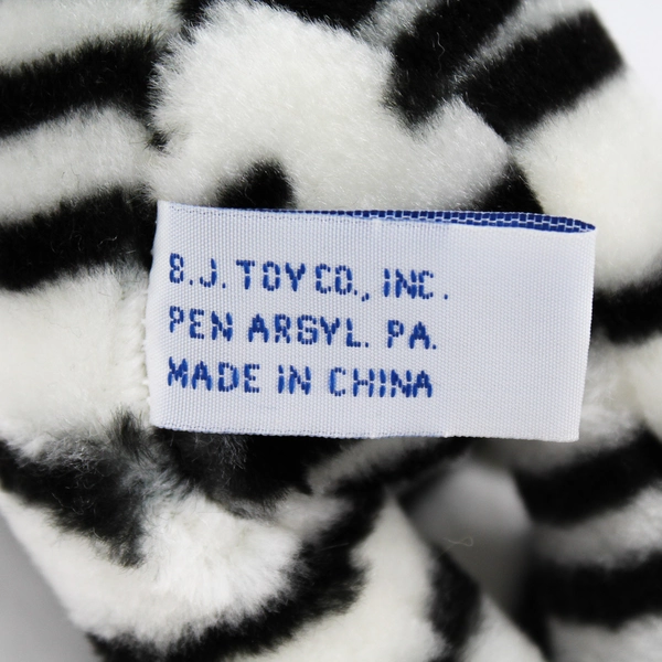 B.J. Toy Co. ProLaw Striped Elephant Stuffed Animal 5" with Tag - Cute Plush Toy