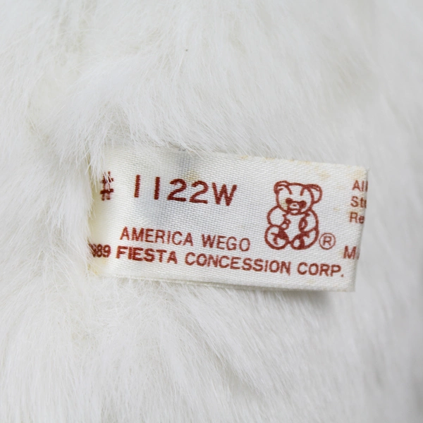 Vintage 1989 America Wego Polar Bear Stuffed Animal 9.5" - Collectible Plush