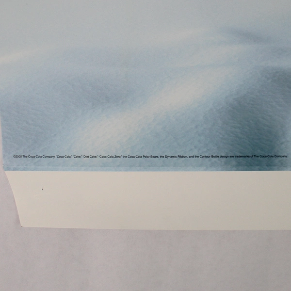 2005 Coca-Cola Polar Bears & Penguin Christmas Poster 18"x27" - Holiday Decor