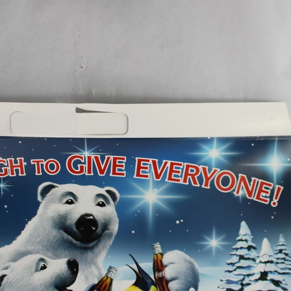 2005 Coca-Cola Polar Bears & Penguin Christmas Poster 18"x27" - Holiday Decor