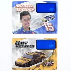 Lot of 2 2003 NASCAR Holographic Cards - Waltrip & Kenseth - Good Condition