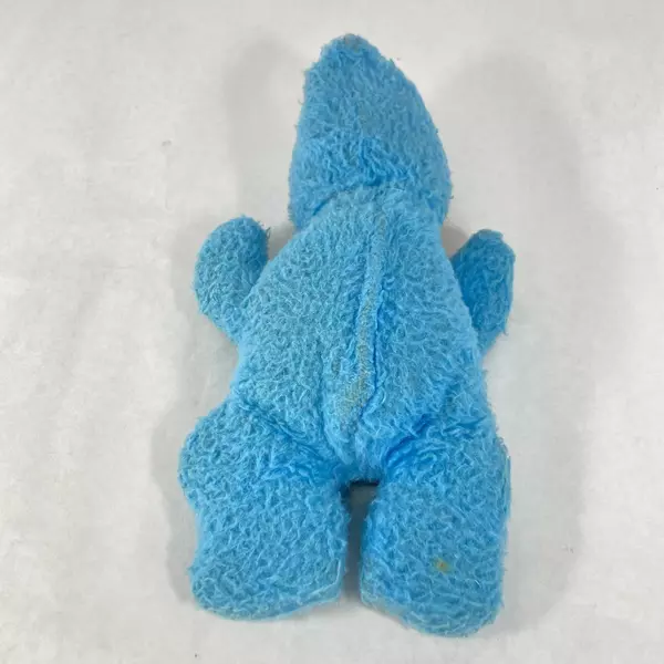 Vintage 11" Blue Cloth Baby Doll with Vinyl Face - Pre-Owned Collectible