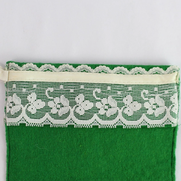 Personalized Lacey Green Christmas Stocking for Lynne - Pre-Owned, Unique Decor