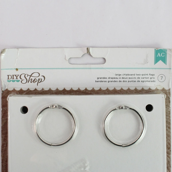 DIY Shop 7 Large Chipboard Two Point Flags - American Crafts 2013