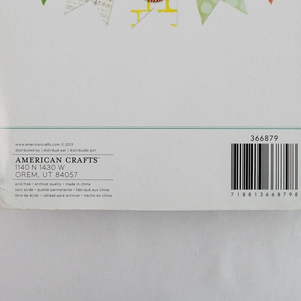 DIY Shop 7 Large Chipboard Two Point Flags - American Crafts 2013