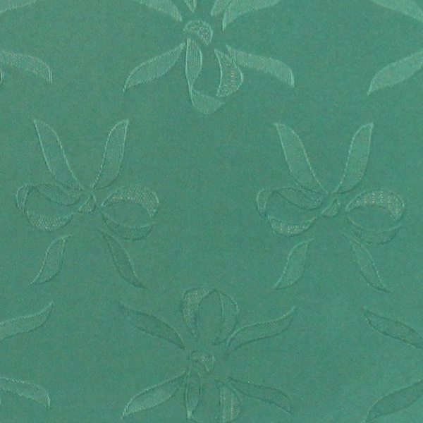 Lot of 5 Green Bow Design Christmas Placemats 12.5" x 18.5" - Pre-owned