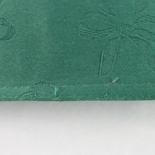 Lot of 5 Green Bow Design Christmas Placemats 12.5" x 18.5" - Pre-owned