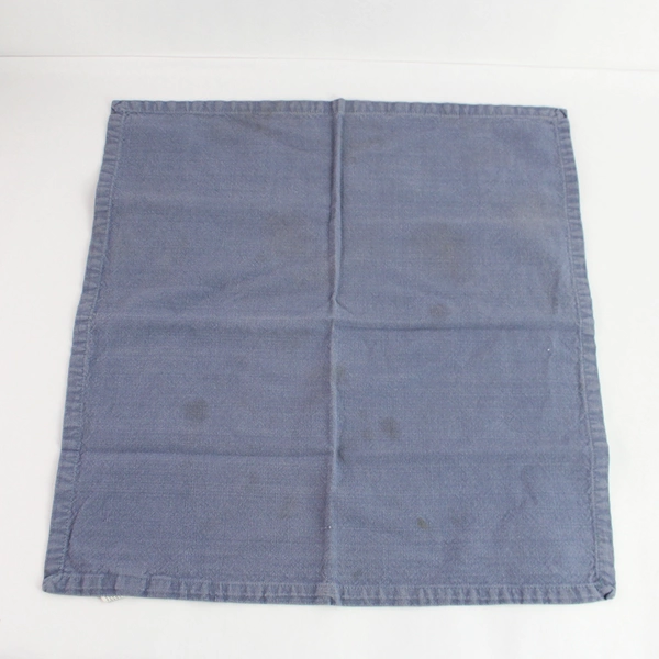 Lot of 5 Kay Dee Designs 100% Cotton Gray Blue Dinner Napkins - Pre-owned