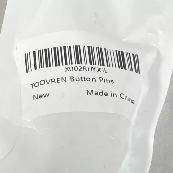 8 Toovren Silvertone Metal Jean Replacement Buttons 16.4 MM No Sew Or Tools