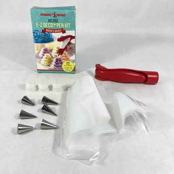 21 Piece Nordic Ware E Z Pen Decorating Kit for Cakes, Cupcakes, Cookies