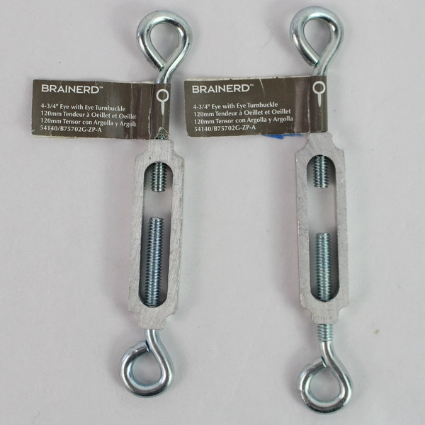 Set of 2 Brainerd 4.75" Metal Eye Turnbuckles - Durable Fasteners