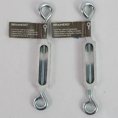 Set of 2 Brainerd 4.75" Metal Eye Turnbuckles - Durable Fasteners