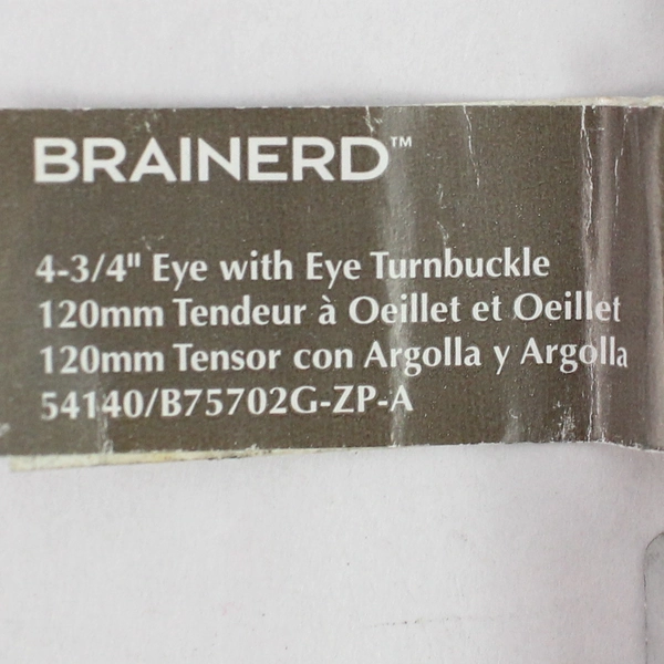 Set of 2 Brainerd 4.75" Metal Eye Turnbuckles - Durable Fasteners
