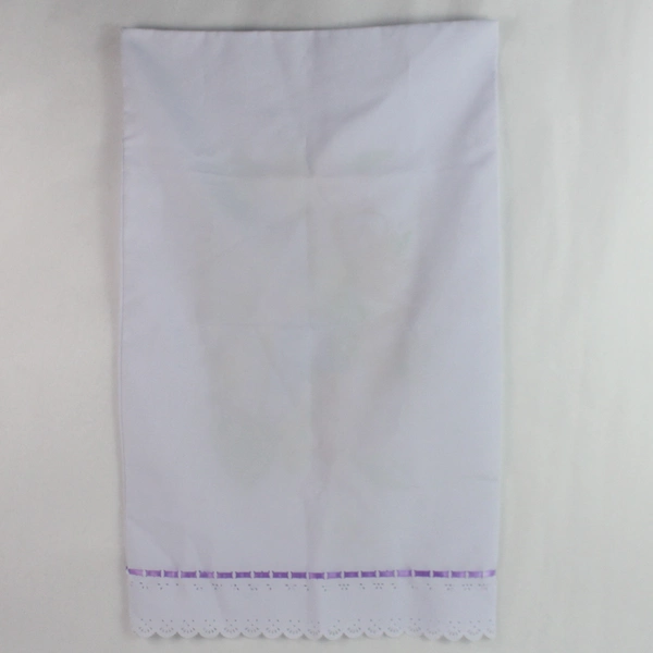 Lavender Butterfly & Flower Design Pillowcase 17"x28" - Pre-owned, Stains/Tear