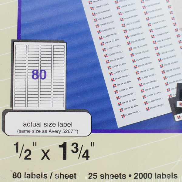 Avery Ink Jet Address Labels 2000 Stickers 1/2" x 1-3/4" New Sealed Pack