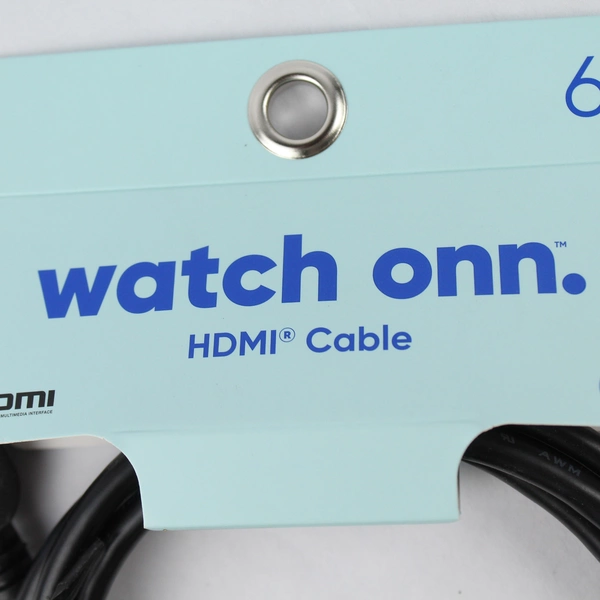 Onn. 6' 4K HDMI Cable - New, Optimized for Immersive Audio & Video