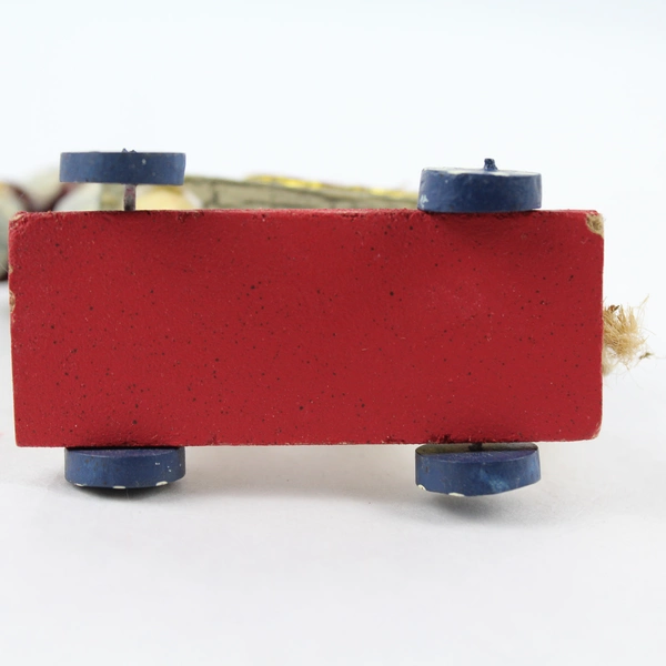 Carved Antler Toy Horse Ornament 3.75" - Christmas Tree Decor, Flawed