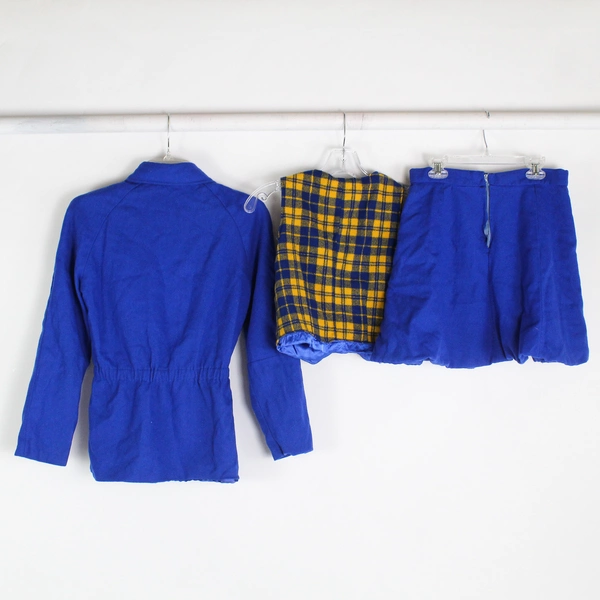 Vintage Handmade 3 Piece School Uniform Women's XS DIY Costume Damaged