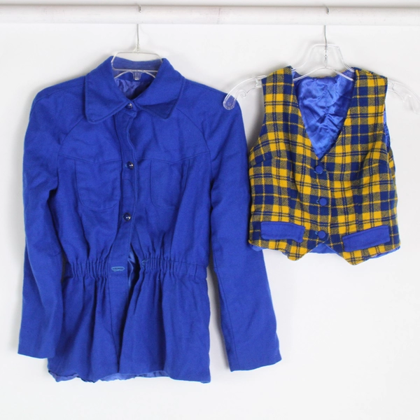 Vintage Handmade 3 Piece School Uniform Women's XS DIY Costume Damaged