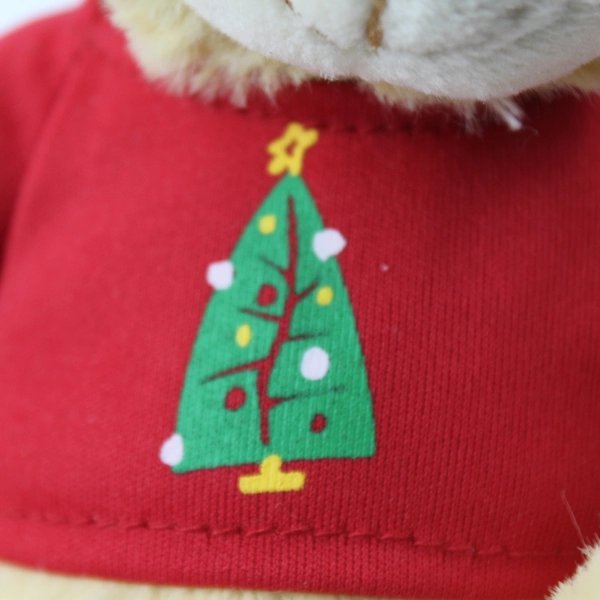 Christmas Teddy Bear Plush Stuffed Animal by Megatoys 7.5" - Pre-Owned