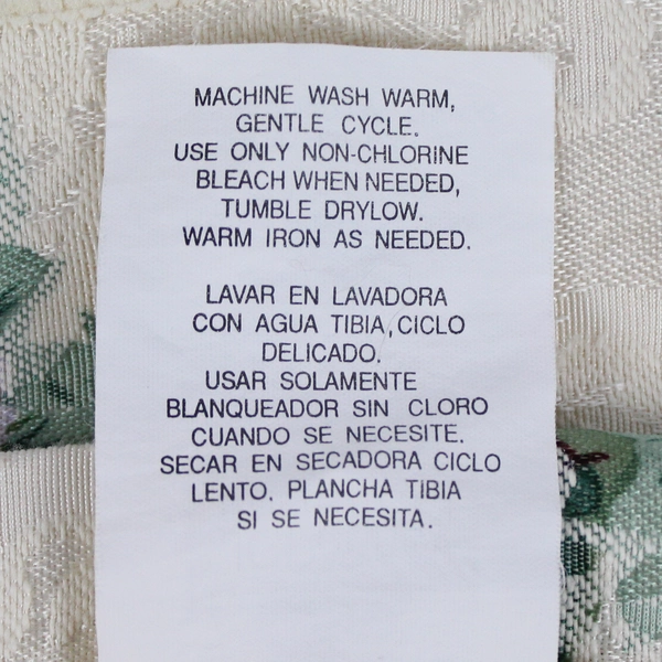 JCPenney Floral Patterned Tablecloth 58"x98" - Cotton Blend, Elegant Dining