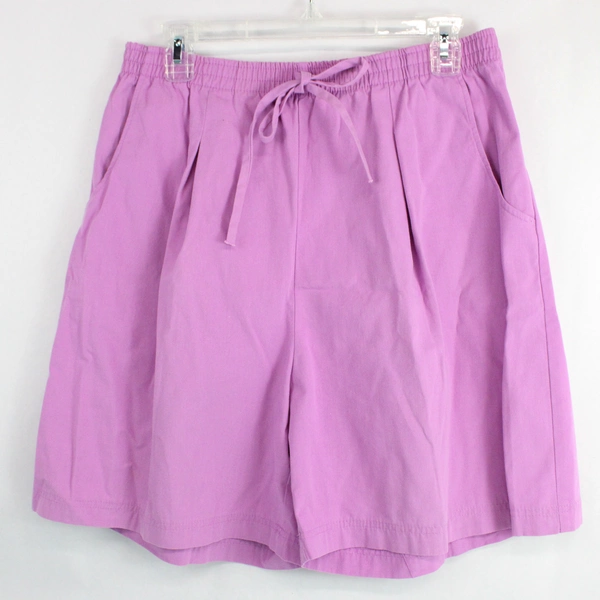 Lot of 2 Aileen Petites Seafoam & Purple Shorts Women's Size Large
