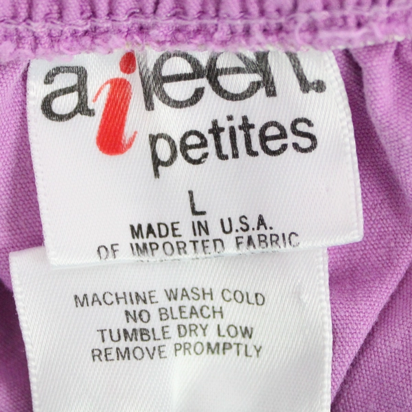 Lot of 2 Aileen Petites Seafoam & Purple Shorts Women's Size Large