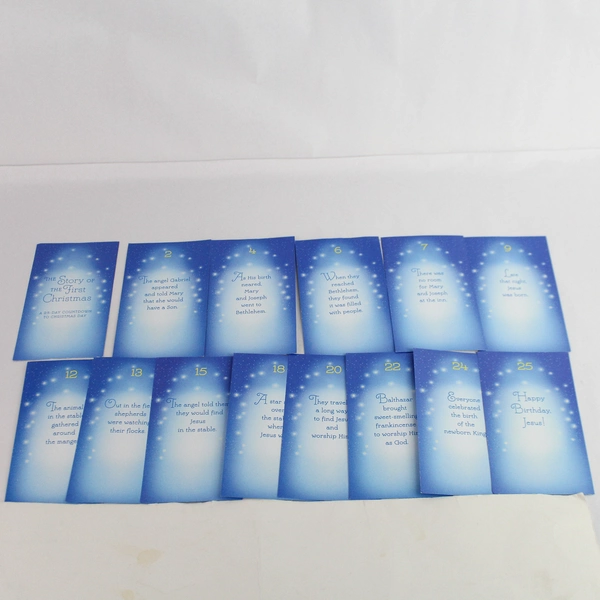 2005 Hallmark The Story Of The First Christmas Nativity Countdown Missing Cards