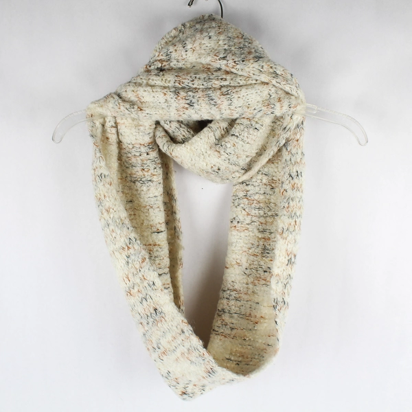 Echo New York Women's Cream Knit Infinity Scarf 18" x 35" Winter Accessory