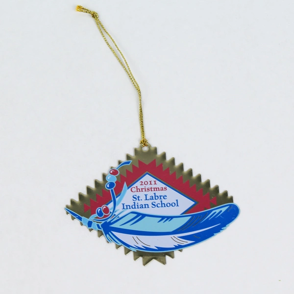 Lot of 4 St. Labre Indian School Christmas Ornaments 2011-2019 Collectibles