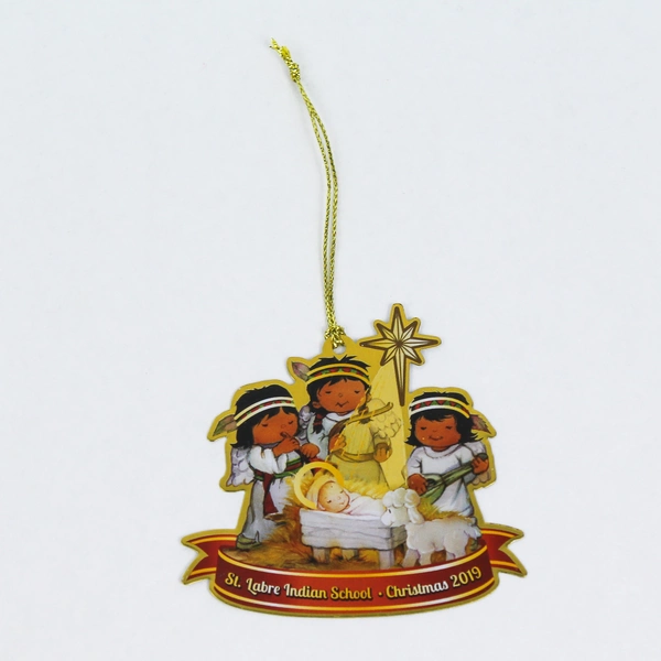 Lot of 4 St. Labre Indian School Christmas Ornaments 2011-2019 Collectibles