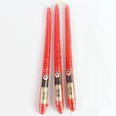 Set of 4 Colony Dark Red 12" Taper Dinner Candles - Unlit & Sealed