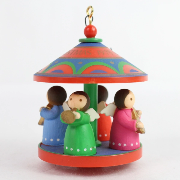 Hallmark 1979 Angel Band Carousel Christmas Ornament - Collectible Decor