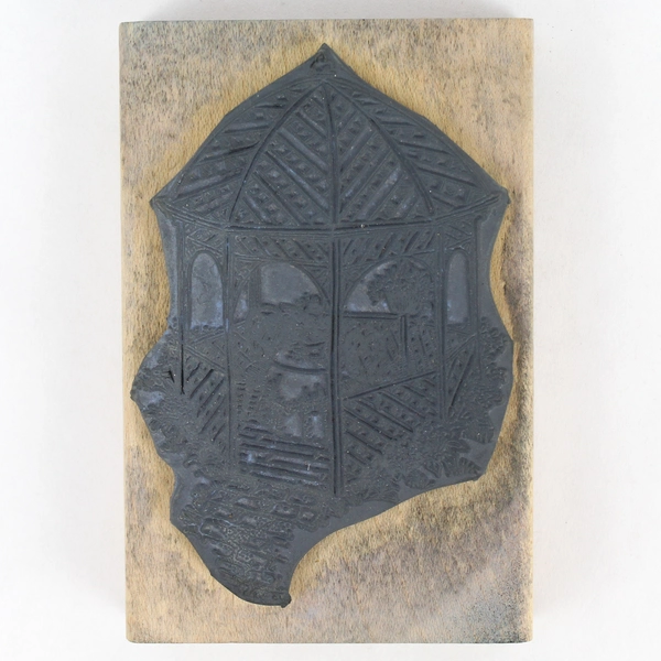 1989 Stampendous Garden Gazebo Rubber Craft Stamp - Pre-Owned, Ink Stains