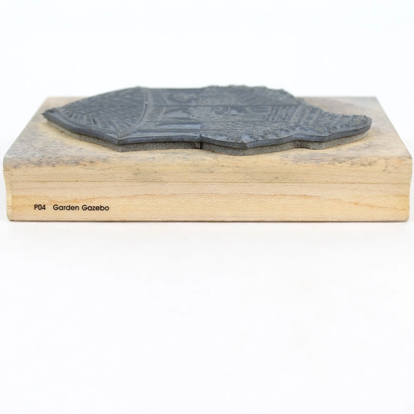 1989 Stampendous Garden Gazebo Rubber Craft Stamp - Pre-Owned, Ink Stains