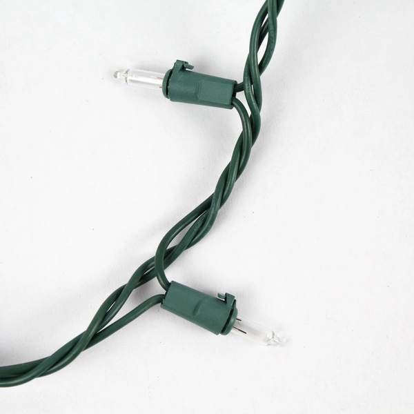 Holiday Christmas String Lights TS-55 Warm White Green Cord - Pre-Owned Decor