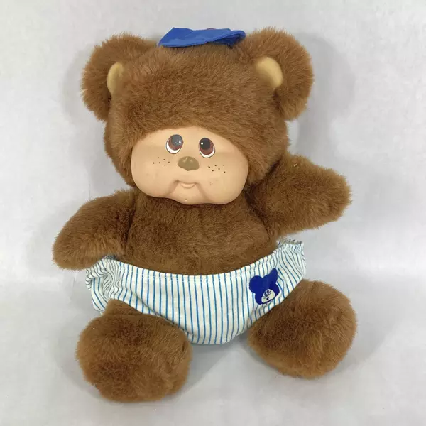 Vintage 1983 Hasbro Softies Under Bears Plush Teddy Bear 11" Brown
