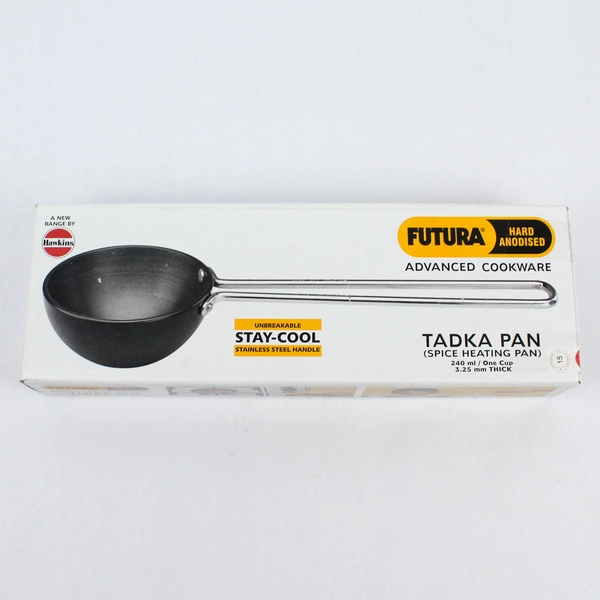 Hawkins Futura Hard Anodised Tadka Pan 240ml Spice Heating - Unopened