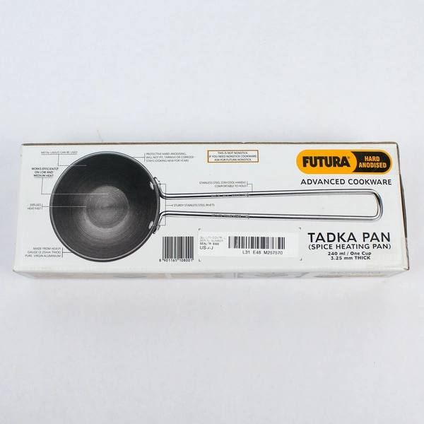 Hawkins Futura Hard Anodised Tadka Pan 240ml Spice Heating - Unopened