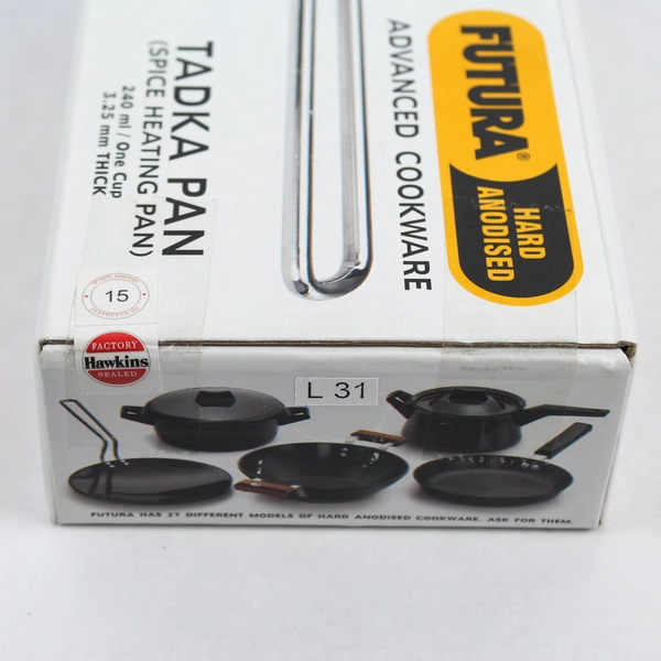 Hawkins Futura Hard Anodised Tadka Pan 240ml Spice Heating - Unopened