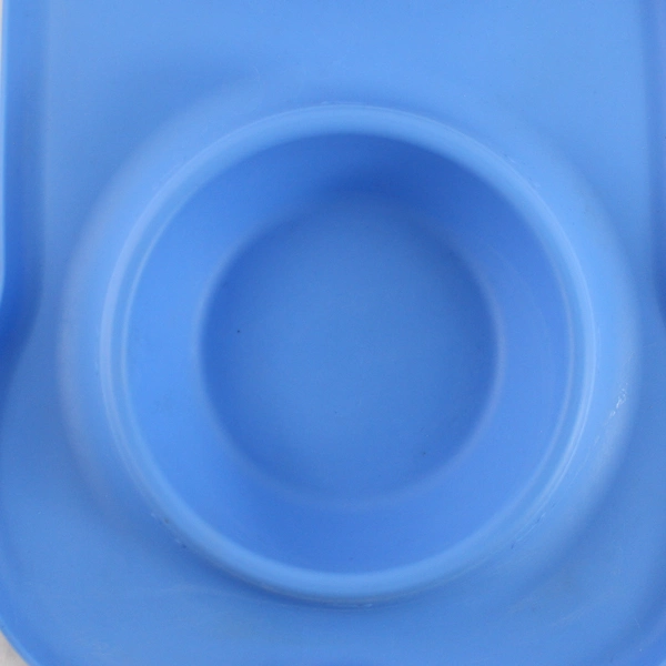 Blue Silicone Dog Bowl Placemat Holder for Food & Water - Good Condition