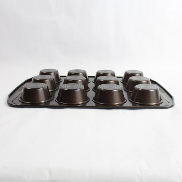 Circulon Nonstick 12-Cup Muffin/Cupcake Tin, Brown Steel, Pre-Owned
