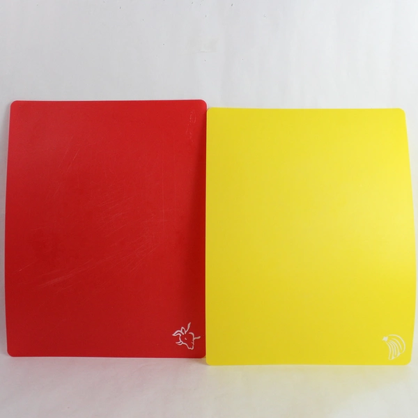 Set of 4 Colorful Cutting Mats for Meats, Fruits, Veggies - Pre-owned