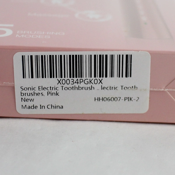 New Sealed Trvlaewor Pink Sonic Electric Toothbrush - 5 Modes, Hygienic Care