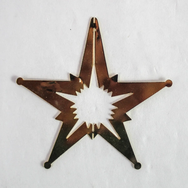 Vintage Lillikins 1979 Gold-Tone Star Christmas Ornaments #4945 in Box